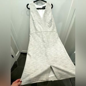 Grey textured sheath dress from Banana Republic. Size 16